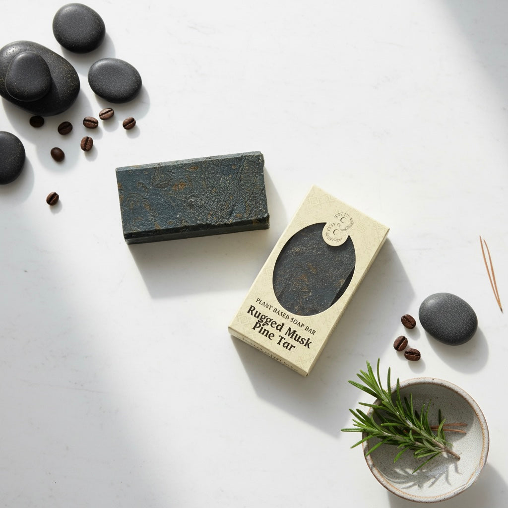 Rugged Musk Pine Tar Plant Based Soap Bar