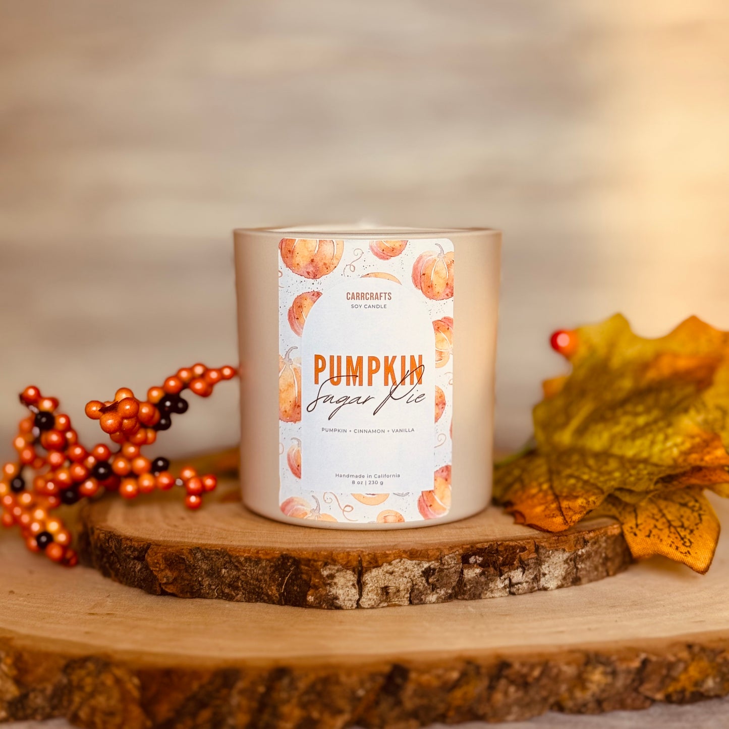 Pumpkin Sugar Pie Soy Candle