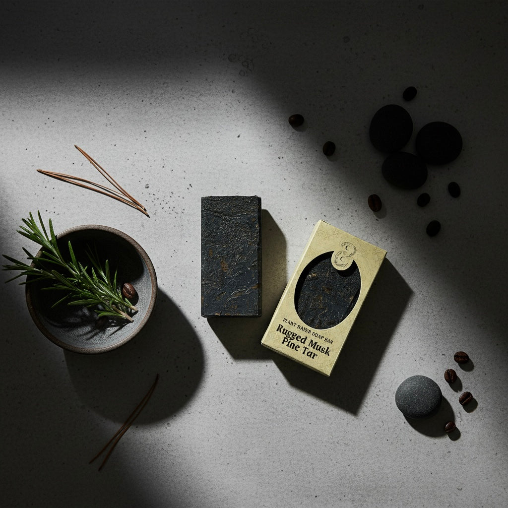 Rugged Musk Pine Tar Plant Based Soap Bar