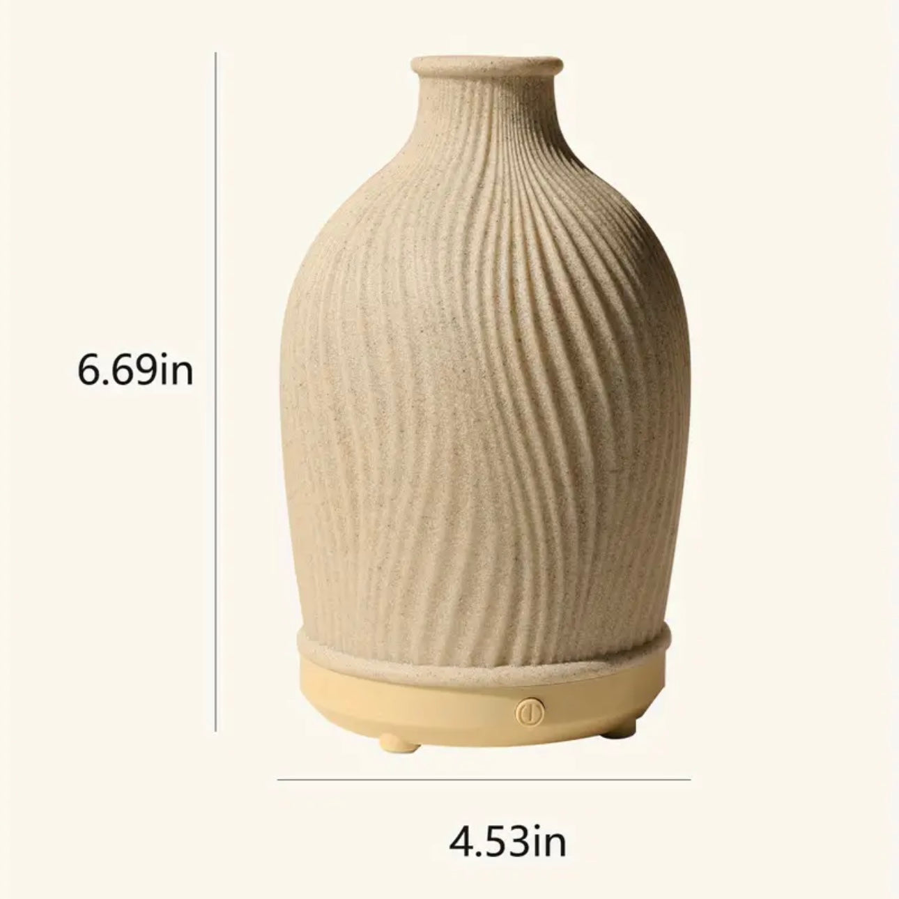 Cream Resin Aroma Oil Diffuser