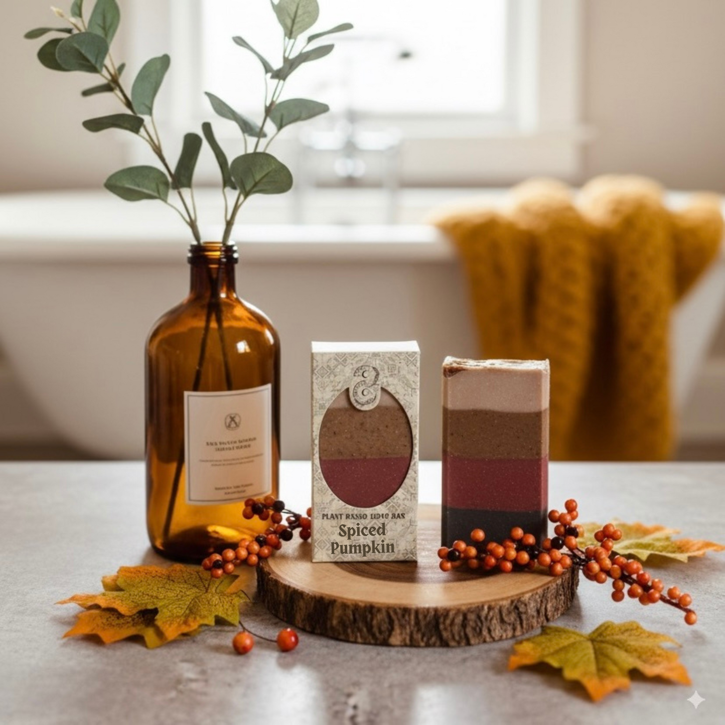 Spiced Pumpkin Plant Based Soap Bar