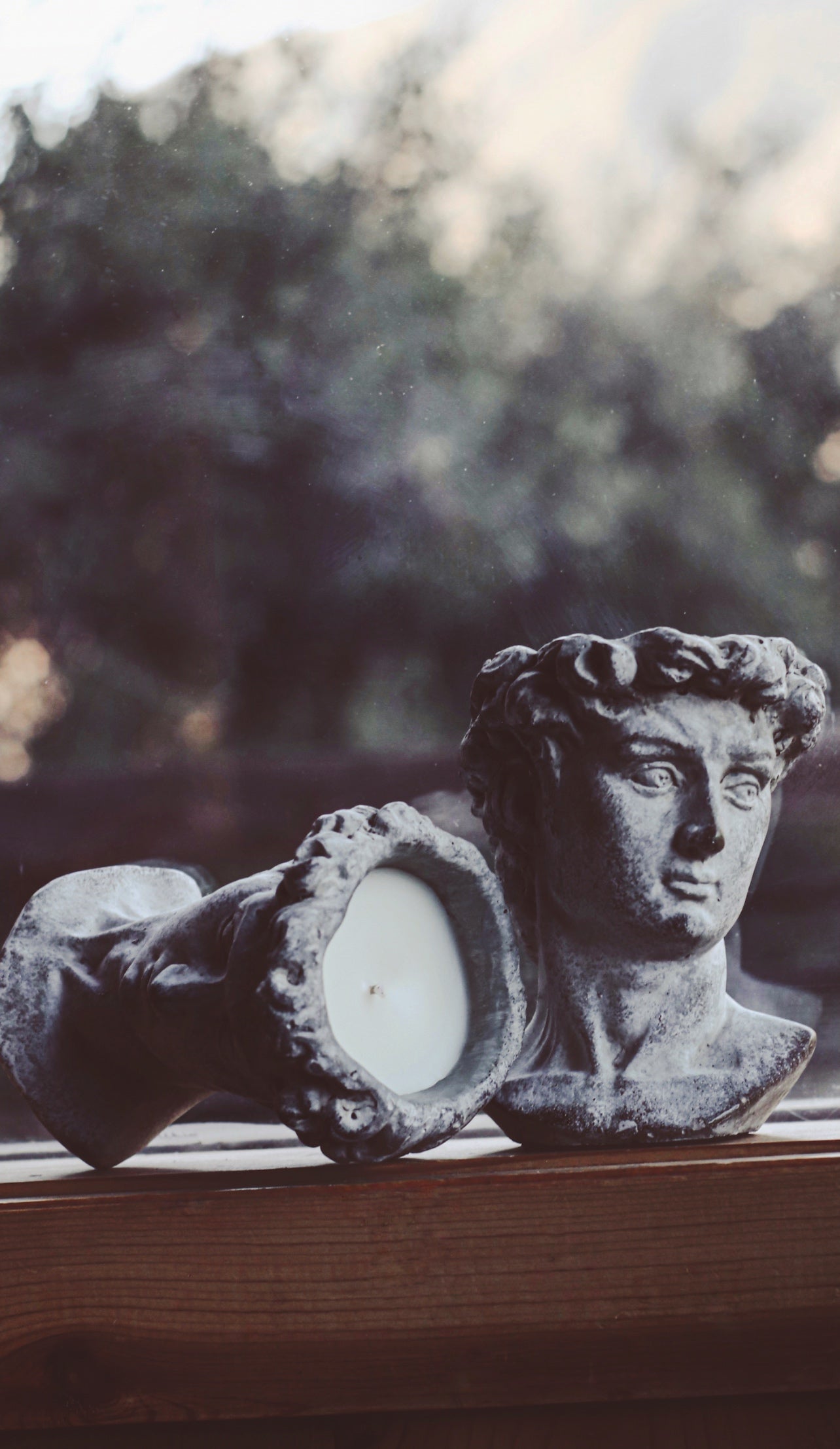 Greek God Bust Soy Candle