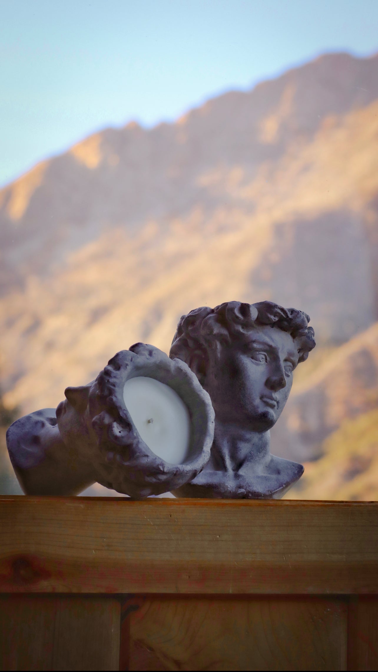 Greek God Bust Soy Candle