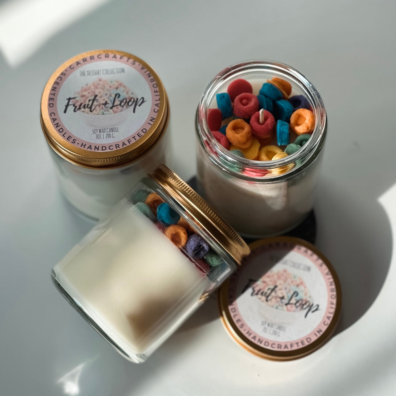 Fruit + Loop Dessert Inspired Soy Candle