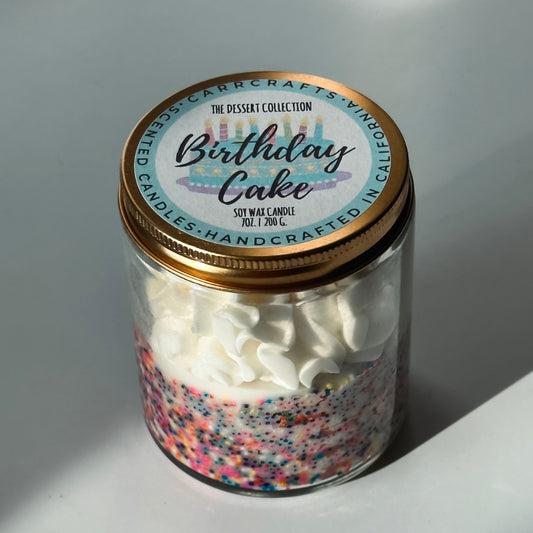 Birthday Cake Dessert Inspired Soy Candle