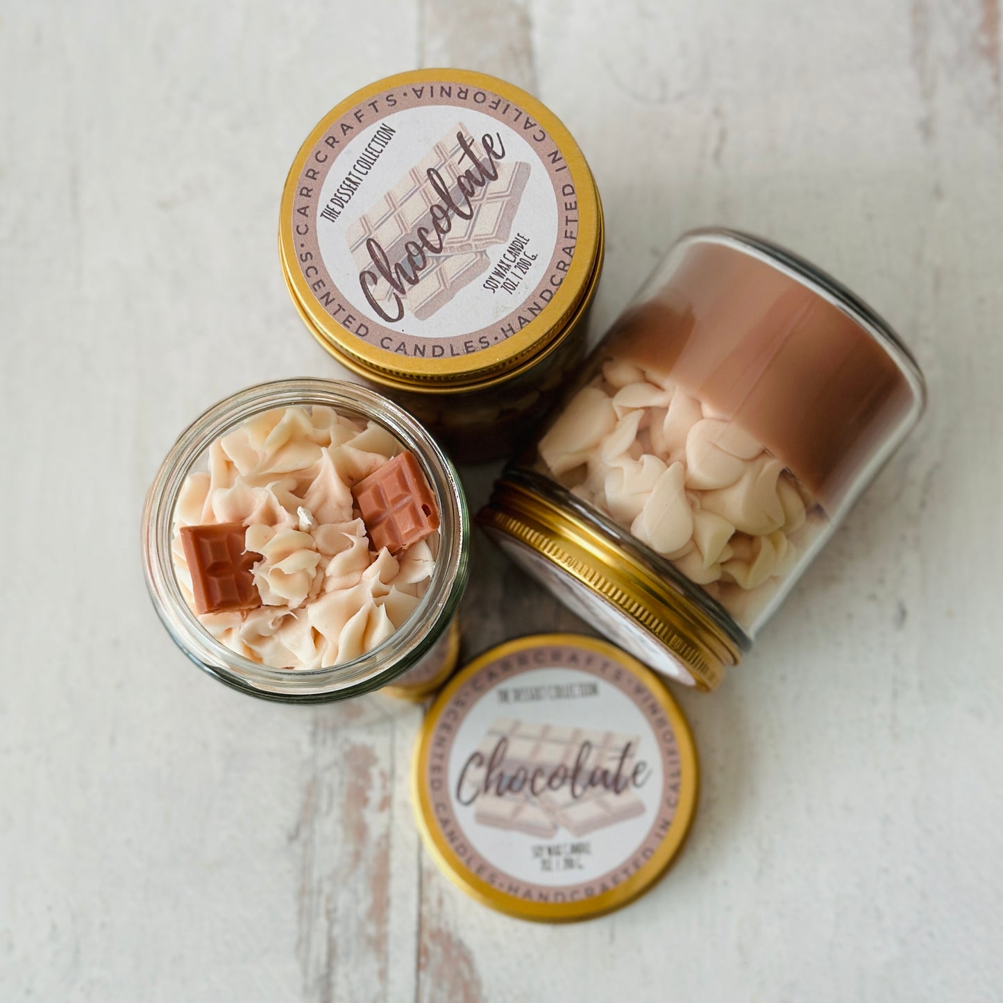 Chocolate Dessert Inspired Soy Candles