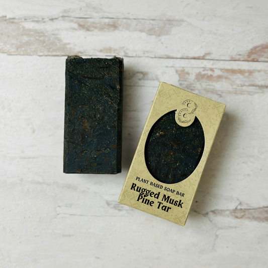 Rugged Musk Pine Tar Plant Based Soap Bar