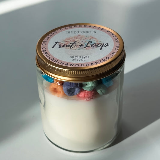Fruit + Loop Dessert Inspired Soy Candle