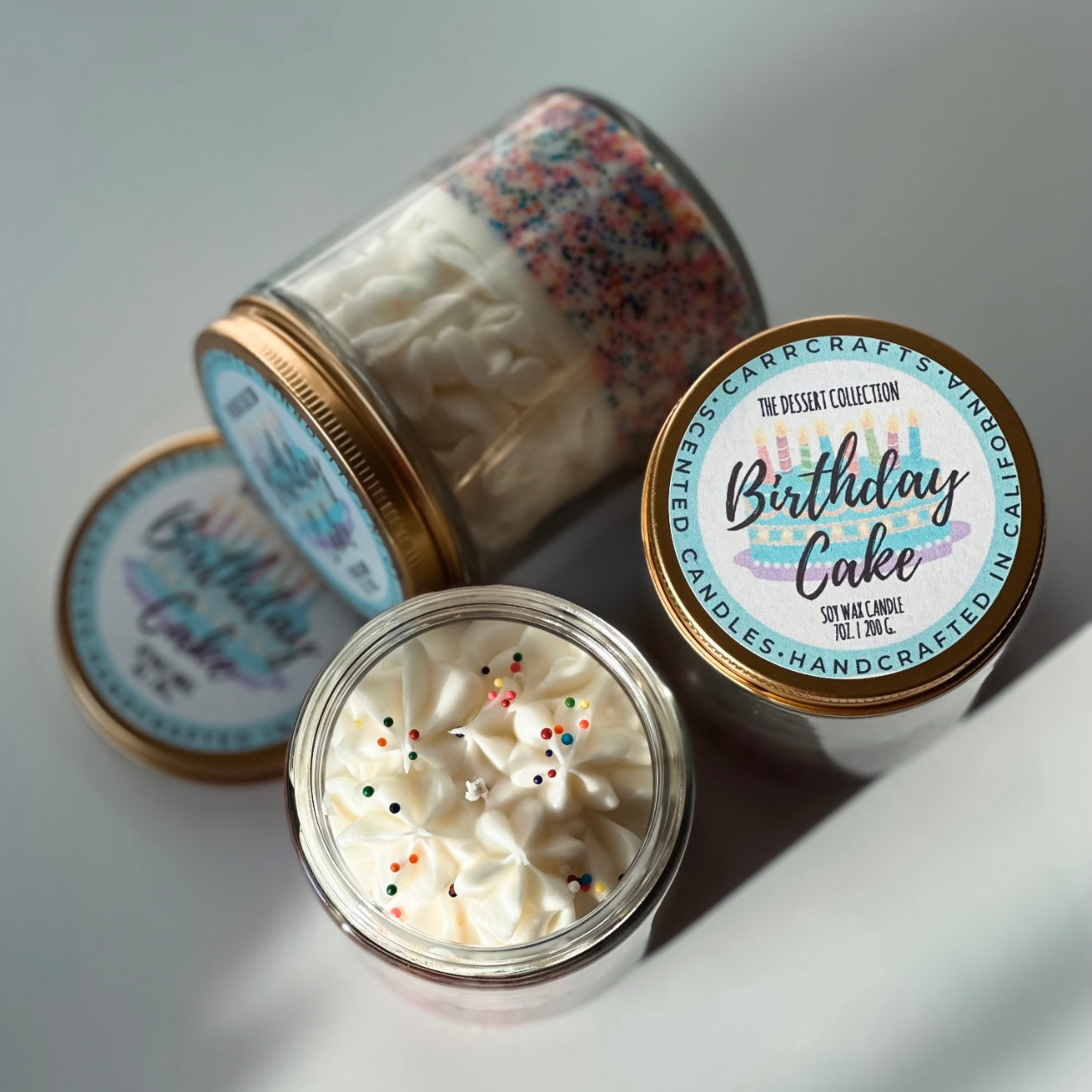 Birthday Cake Dessert Inspired Soy Candle